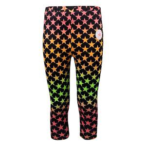 Converse Girls Print Capri Leggings (Big Kids) Black MD (10 Big Kid)